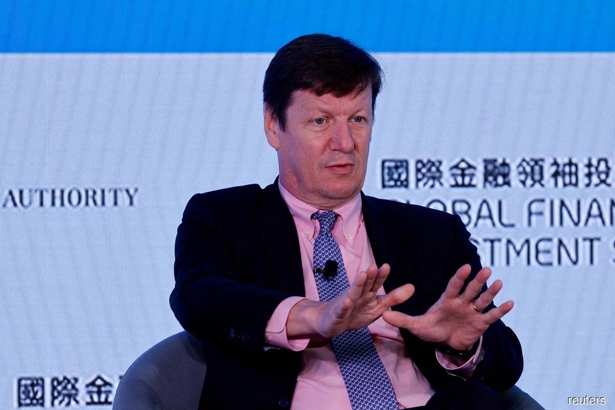 Luke Ellis, CEO of Man Group, speaks during the Global Financial Leaders' Investment Summit in Hong Kong November 3, 2022. (Reuters pic)